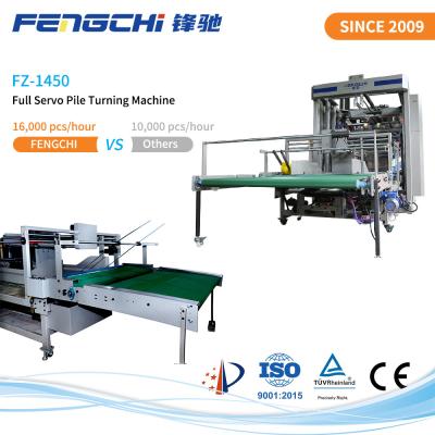 China Intelligent FZ-1450 Cardboard Aligning Litho Stacking Machine With Auto Pallet Feeding for sale