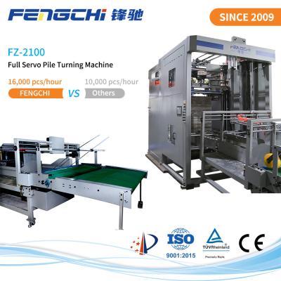 China FZ-2100 Adjustable Flip Lift Speed Paper Flip Flop Machine CE ISO9001 for sale