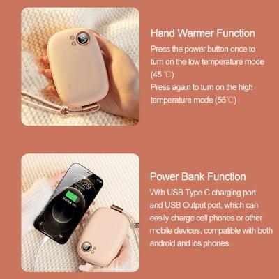 China Portable Electric Reusable Power Bank Hotel VANSU Hand Warmer USB Rechargeable Hand Warmers for sale