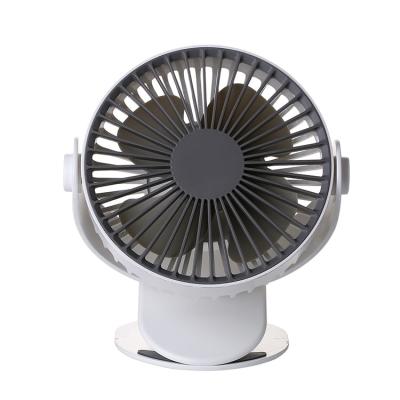 China Protable Wsta USB Mini Fan with Rechargeable Battery 360 Swing Rotary Table Clip Fan Suitable for Bedside Office Bedroom for sale