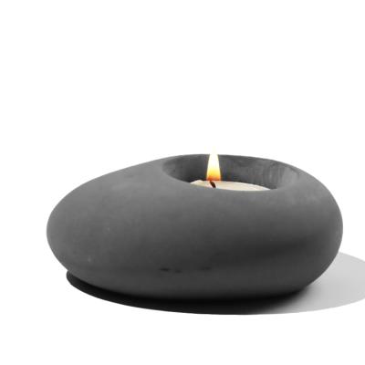 China Home Wholesale Cheap Cement Decoration Candle Cup Colorful Concrete Sconce Desk for sale