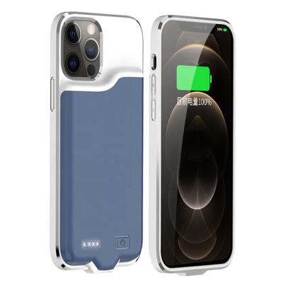 China Portable Fast Charging Support Battery Case For iPhone12 Pro 5500mAh Max Protective Phone Case Power Charging Bank for sale