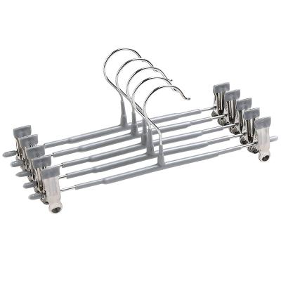 China Workable Stainless Steel Suit Pant Racks Trouser Cups Storage Hook Trouser Hanger Skirt Holder Hanger for sale