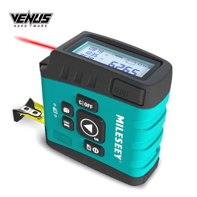 China ABS & Stainless Steel 3 in 1 40M Rangefinder Distance Meter Digital Display Laser Measure Green Tape for sale