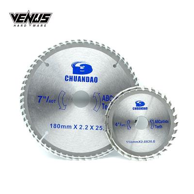 China Customizable Multi Round Circular Carbide Tilted Woodworking Wood Saw Blade for sale