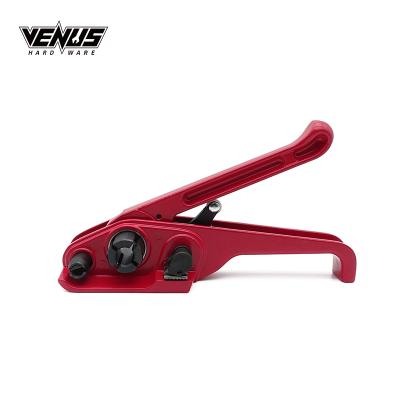 China Factory Price PP/PET Labor Saving Polyester Strapping Tool Tighten Red Manual Strap Tensioner for sale