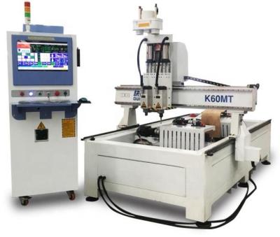 China Carved Wood Multi Head CNC Router With 6kw HQD Spindle for sale