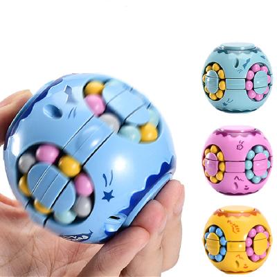 China Funny Worry Relife Toy Hot Amazon Selling 6cm Bean Intelligence Rotating Magicing Fingertip Cubes Handheld Fingertips Stirring Cubes for sale