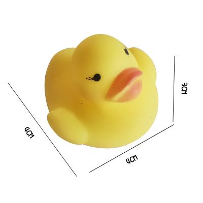 China Wholesale Mini Toy Water Duck Mini Bath Squeeze Toys Baby Duck Enamel Children's Educational Toys For Children for sale