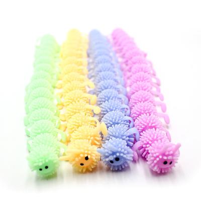 China Simply 2021 The Hot Selling Unicorn Carpenterworm Stretchy Stress Relief Toys Elastic Tension Rope Sensory Toys for sale