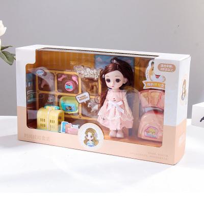 China Rubber Children's Day Gift Toy Gift Box Little Girl Children's Costume Girl Princess Doll for sale