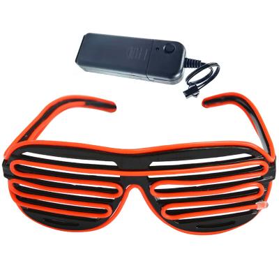 China Factory Direct Sale Halloween Led EL Wire Flashing Light Up Neon Glasses For Party for sale