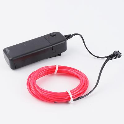 China Indoor and outdoor EL wire decoration 2.3mm 3.2mm 4mm 5mm DIY neon rope light maker for sale