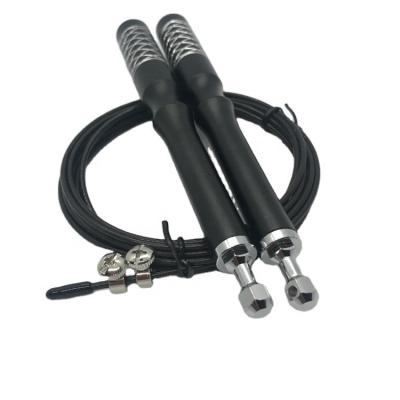 China Aluminum Alloy PVC Coated Steel Wire Professional Gym Jumping Weight Fast Speed ​​Steel Wire Plastic Jump Rope 2021 Popular for sale