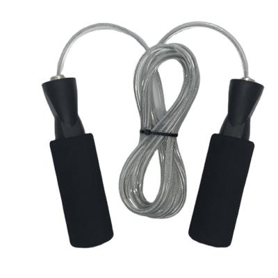 China 2021 Adjustable Sponge Fitness Jump Rope Speed ​​Cross Custom Logo Plastic Jump Rope Weighted for sale