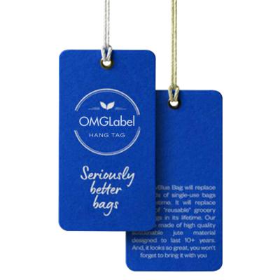 China Wholesale Recyled Factory Label Clothing Paper Tags, Custom Shirts Jeans Clothes Logo Garment Hangtag Swing Hang Tags for sale