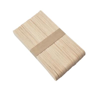 China Sustainable Birch Wood Popsicle Stick Ice Cream Sticks Disposable Popsicle Popsicle Stick for sale