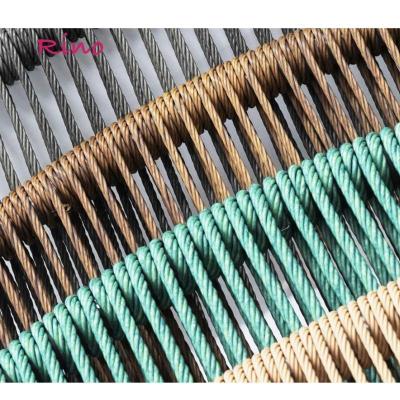 China Eco-freindly Wholesale Chair Furniture Material Accessoires PE Plastic Artificial Synthetic Rattan Material Raw for sale