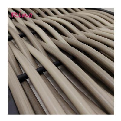 China Eco-freindly Factory hot sale black handmade chair furniture weaving plastic rattan cane webbing for sale