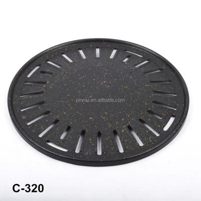 China Commercial Heat Resistance Korean Stick Dish Barbecue Accessories Non Grill Aluminum Pan For Restaurant for sale