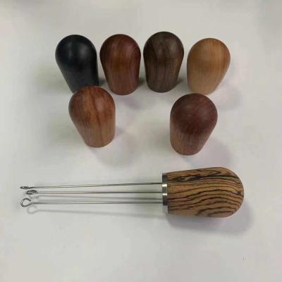 China Factory Price Viable Wooden Handle Coffee Needle Dispenser Tools Coffee Needle Touch Dispenser TOOLS for sale