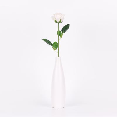 China Luxurious Natural Hand-Feeling Gift AMK Touch Single Artificial Flower Roses for sale