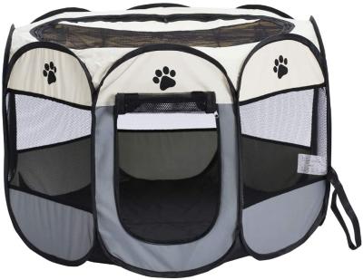 China Breathable Animal Waterproof Pet Cage Tent Portable Outdoor Exercise Yard Barrier for sale