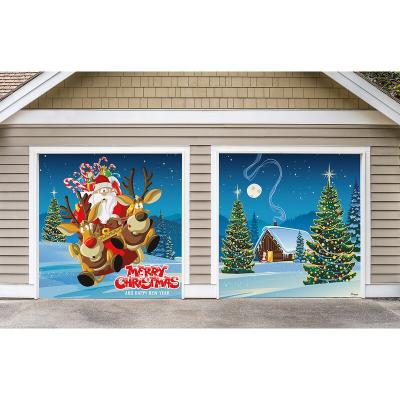 China Vinyl Designs Banner Outdoor Huge Garage Door Decoration Mural Custom Banner for sale