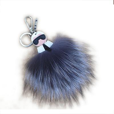 China Fox Fur Monster Key Chain With Gift Box Fox Fur Monster Key Chain With Pom Ball Fur Monster Fox Fashion Gift Box 2021 New Style Key Chain for sale