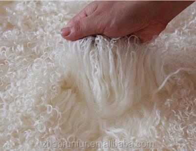 China Chinese High Quality Smooth Smooth Tibet Lamb Fur Skin Mongolian Lamb Fur Skin for sale