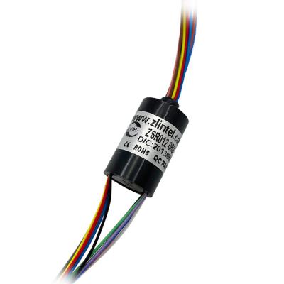 China Precious Metal: gold-gold Mini Slip Ring conductive OD 12.5 mm 6 wires /2A long working life capsule slip ring for sale