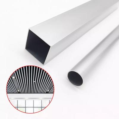 China 6061 small industrial sizes rectangular anodized extruded alloy price oval round square tubing metal tube aluminum pipes for sale