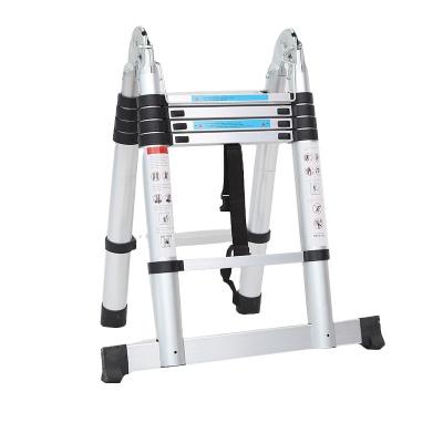 China Telescopic Folding Ladder High Level Double Ladder Extension A Type Folding Ladders for sale