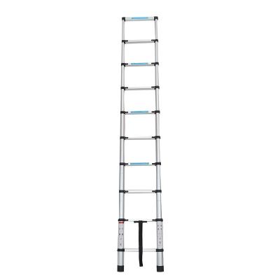 China Folding Ladders Warehouse Household Aluminum Alloy Multifunctional Single Sided Foldable Telescopic Ladder Unloading Ladder for sale