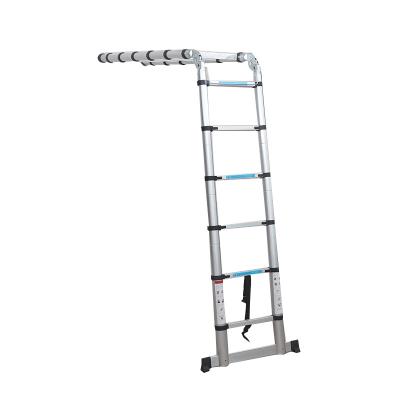 China Telescopische Easy Folding Double Sided Step Compact Folding Ladders Light Weight Aluminum Ladder for sale