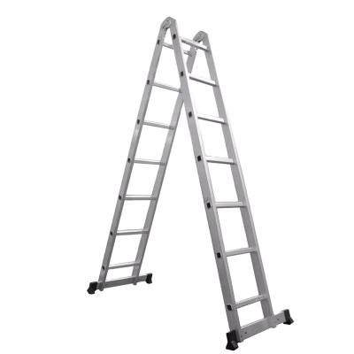 China Folding Ladders Factory Sale Demountable Aluminum Platform Lader Indoor Modern Telescopic Ladder for sale