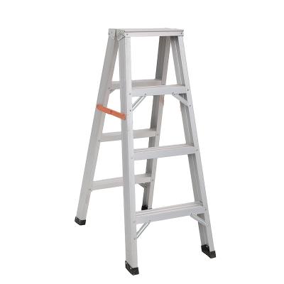 China Folding Ladders DG009-4 Aluminum Double Sided A Shape Step Ladder With 4 Steps Step Stool Ladder for sale