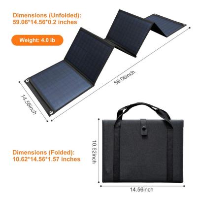 China High Efficiency Foldable Solar Panel 60W mit 5V USB für Camping, Mobiltelefon zu verkaufen