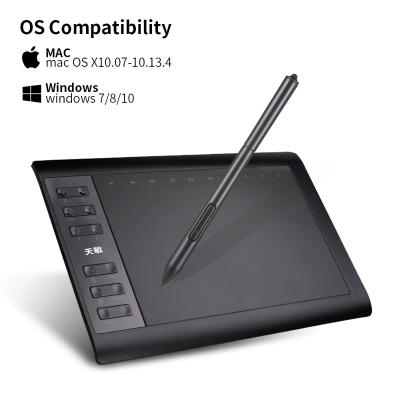 China 12 Pen Display Painting Animation Drawing Pad 1060 Plus Graphics Tablet Graphics Tablet Drawing Pad With Digital Pen for sale