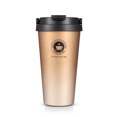 China Sustainable Reusable Travel Mug Stainless Steel Travel Coffee Mug With Logo for sale