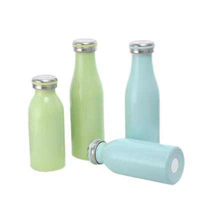 China Sustainable 304 Stainless Steel Milk Vacuum Insulated To Bottle Outdoor Sports Portable Vacuum Water Bottle for sale