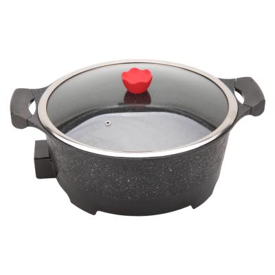 China Household new style high quality aluminum non-stick frying pan with lid for sale