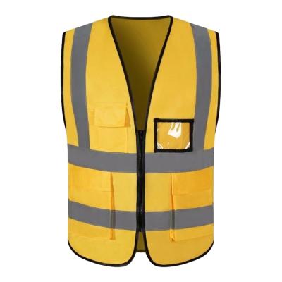 China INSTANT LED Vest Multi-Pocket Safety Vest Construction Site Reflective Vest for sale