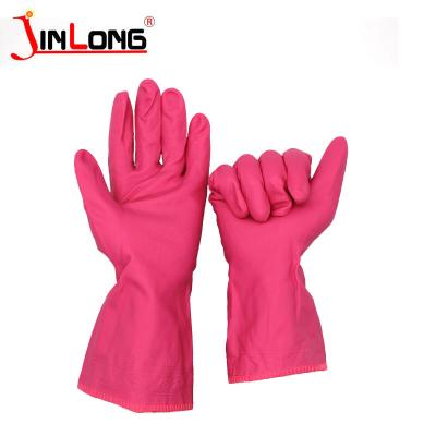 China Household Durable Latex Rose Food Grade Waterproof Gloves for sale