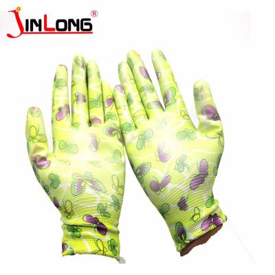 China SRSAFETY 13 Pin Cheapest Breathable PU Glove / Working Glove / Kids Garden Gloves for sale