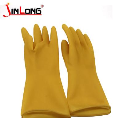 China Long Comfortable Dishwashing Latex Working Household Gloves For Kitchen for sale