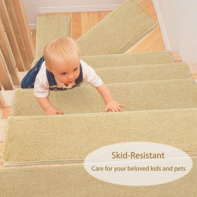 China Anti Non Slip Indoor Stair Mats Stair Treads Carpets for sale