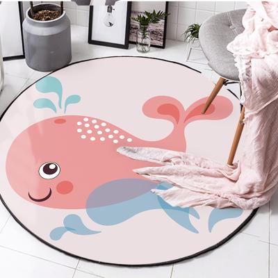 China Japanese Children Anti-skid Mat Baby Mat Round Carpet for sale