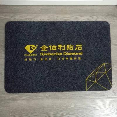 China Custom Copy Waterproof Mat Advertising Doormat for sale