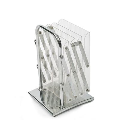 China Portable Metal Display Folding Brochure Advertising Stand for sale